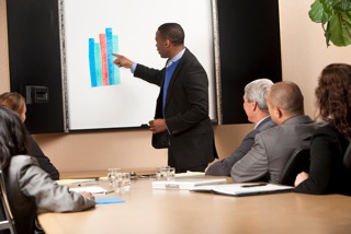 Presentation training for executives 